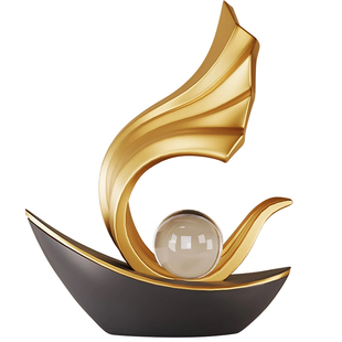 风生水起一帆风顺帆船摆件轻奢高档客厅酒柜电视柜工艺品新家装饰