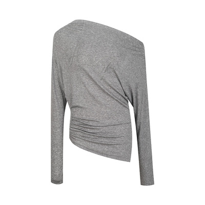 ARTEPURA斜肩烫钻针织上衣