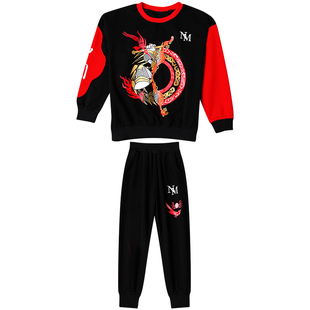 童装男童春装套装2026新款国风儿童新年衣服男孩帅气时髦宝宝服装