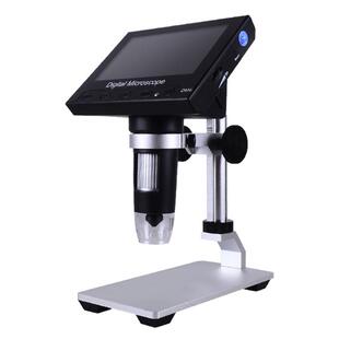 致旗正品高倍数电子放大镜倍手机维修用台式1000带灯便携式60高清高倍看珠宝皮肤修表手持大屏工业显微镜100