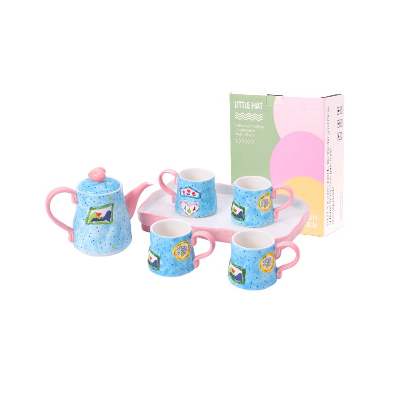 乔迁礼物创意茶壶套装陶瓷茶具