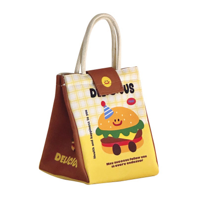 可爱卡通饭盒手提保温袋子便当包