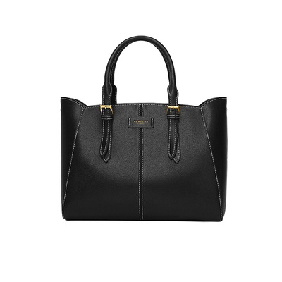 稻草人包包女士新款秋冬牛皮高级感百搭手提包小众真皮单肩斜挎包