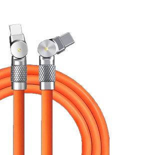 180°双头旋转/120w加粗双typec超级快充数据线pd闪充手机游戏弯头充电线适用苹果iPhone156华为小米荣耀oppo