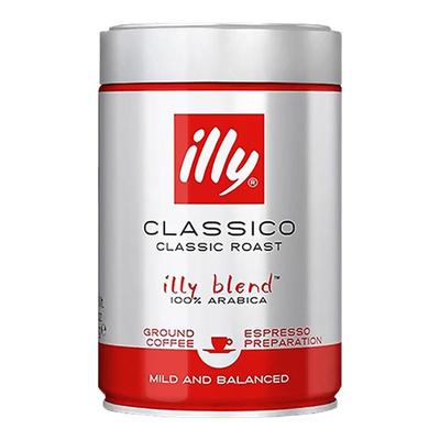 illy意利咖啡粉原罐装进口阿拉比卡中度烘焙手冲意式精品250g罐装