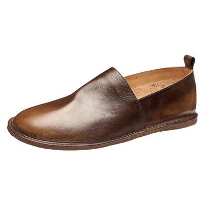 男鞋一脚蹬低帮鞋懒人低帮鞋复古