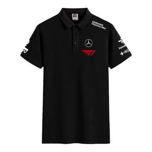 T1队服队服MSI季中赛FAKER同款2024比赛服Polo衫男女带领短袖T恤