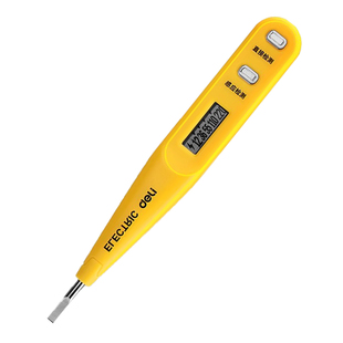 得力测电笔线路检测试电笔电工专用测断线漏电多功能智能感应数显