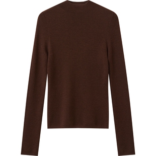 播修身气质打底100%羊毛针织衫女秋冬洋气上衣DDS4SD5205