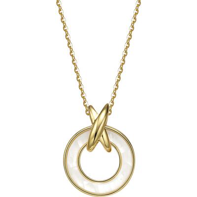 小众珍珠母贝几何配饰吊坠送女友