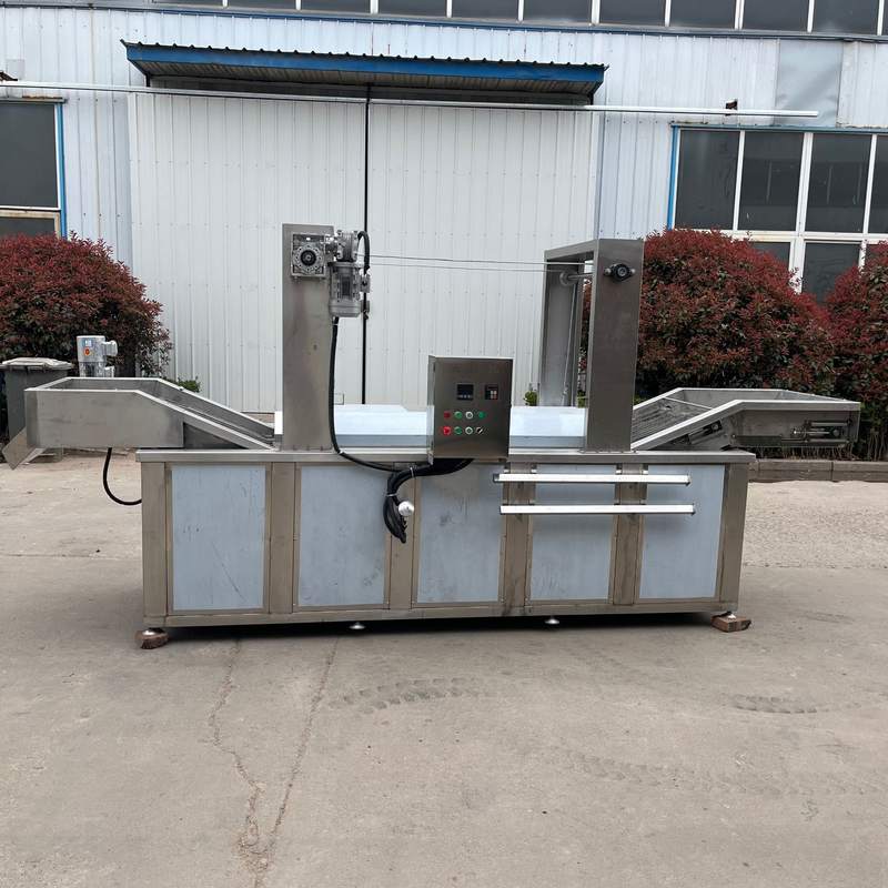 全自动小酥肉薄脆油炸线 鱼豆腐油炸设备 小鱼小虾油炸流水线设备