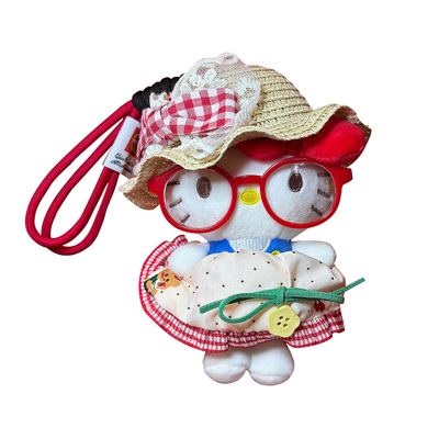 正版hellokitty三丽鸥包包挂件可爱玩偶毛绒公仔书包背包挂饰小猫