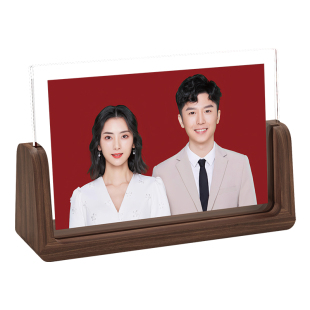 相框摆台照片定制洗结婚照婚纱照做成相册实木亚克力打印加相片