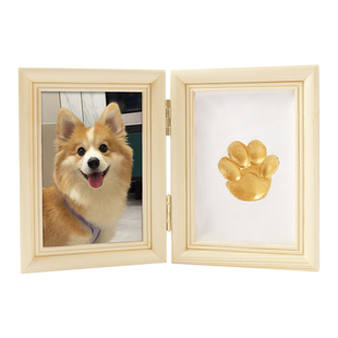 宠物爪印相框纪念品猫咪爪印diy狗狗脚印制作可定制照片框架礼物