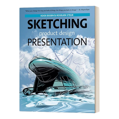 英文原版 Sketching Product Design Presentation  产品设计草图展示 英文版 进口英语原版书籍