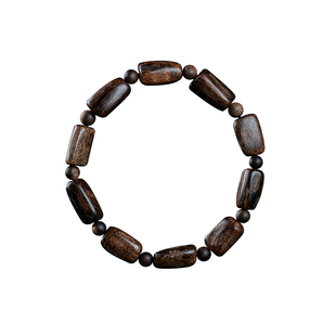 天然越南芽庄沉香手串随形全沉水老料沉香木佛珠女男士单圈木手链