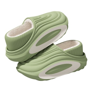 医护专用防水包跟棉拖鞋女士冬季防滑厚底保暖加绒棉鞋女款可外穿