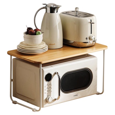 简约风微波炉置物架厨房