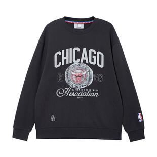 k区绫致杰克琼斯NBA联名芝加哥公牛球队男卫衣冬纯棉圆领上衣