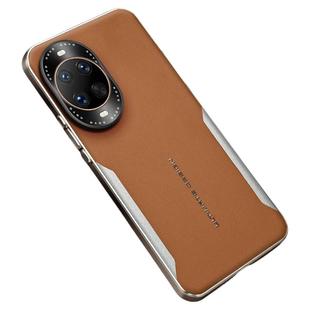 适用华为Nova14手机壳ultra新款高端素皮nova14pro超薄散热nva13全包防摔HUAWEI保护套nov12刀锋轻奢商务男士