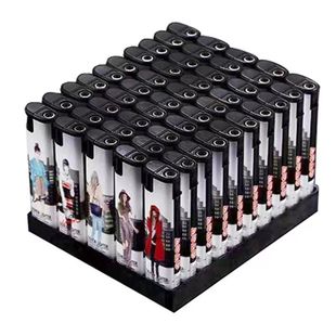 打火机防风【便宜处理】一次性批发新款加厚耐摔抗风个性明火家用