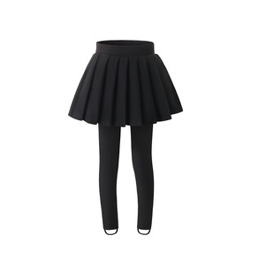 女童裙裤加厚儿童百褶带裙裤子假两件秋冬打底裤女孩一体加绒裤裙