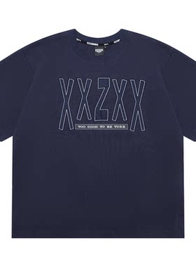 XXZXX短袖T恤贴布男女潮牌亲子装