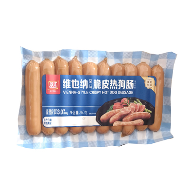 双汇维也纳风味脆皮热狗香肠