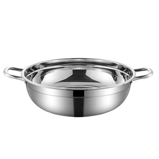 加厚不锈钢火锅锅商用家用电陶炉电磁炉专用锅清汤锅锅具涮羊肉盆