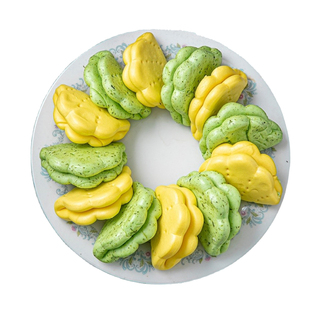 双色荷叶夹早餐荷叶饼酒店半成品小吃肉夹馍儿童点心馒头20个装