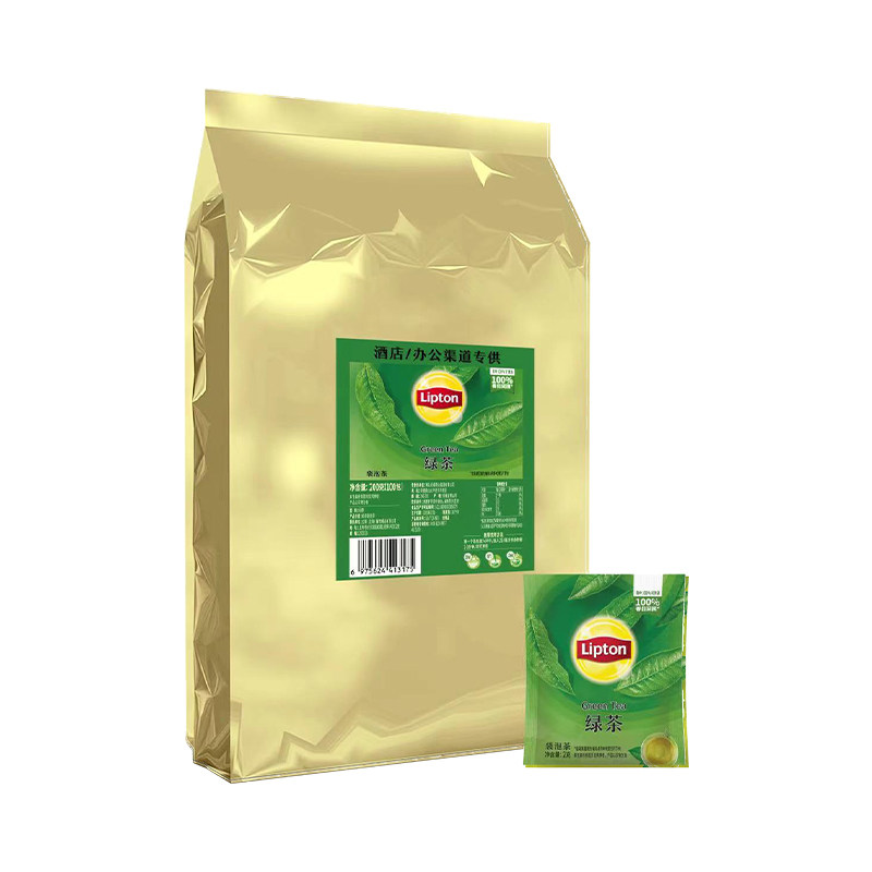lipton立顿绿茶100包独立包装