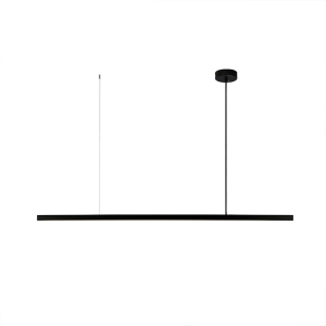 餐厅全光谱一字长条吊灯吧岛台高端意式黑色现代极简约轻奢设计师
