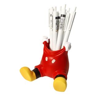 韩风ins小红书同款童趣可爱提裤子卡通学生笔筒化妆刷收纳桶桌面多功能摆件动漫桌面多功能化妆刷收纳笔筒