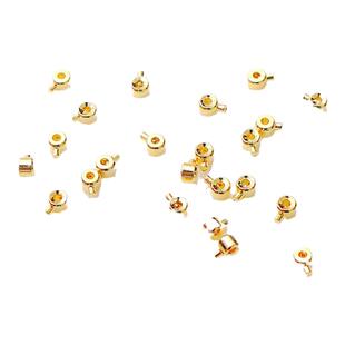 窄版定位扣14K包金18K保色按扣diy手串项链收尾夹扣薄款卡扣配件