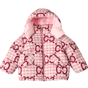 康衣儿童装羽绒服男童冬季新款女童羽绒服加厚连帽母女亲子装