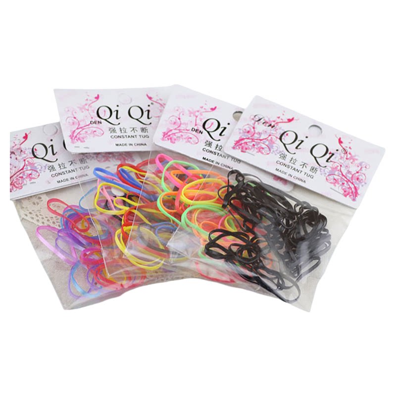 韩版儿童发饰女宝宝强拉不断一次性橡皮筋高弹力扎头发成人胶发圈