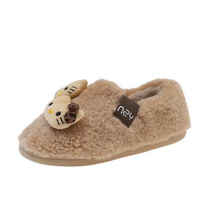 可爱卡通凯蒂猫棉鞋女居家保暖