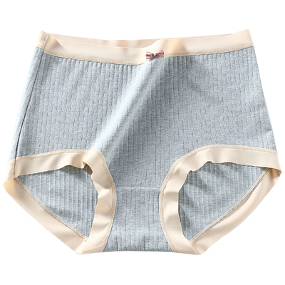 纯棉大码高腰收腹夏季薄款内裤女