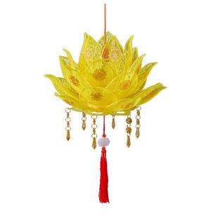 古风手提花灯灯笼中秋节花灯走秀道具舞蹈莲花灯吊灯手提荷花花灯