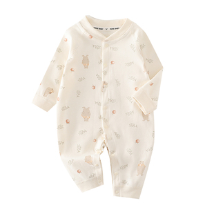 纯棉婴儿连体衣四季款春秋季哈衣婴幼儿春装新生儿小月龄宝宝衣服