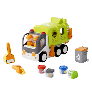 汇乐早教环卫车玩具电动儿童汽车仿真模型电动大号益智玩具垃圾车