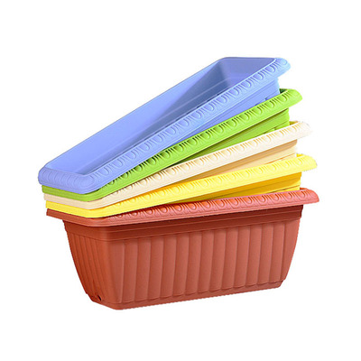 加厚塑料树脂多肉种菜带隔板花盆