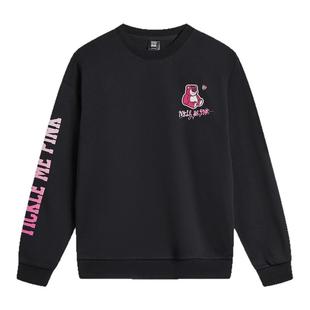 李宁套头无帽卫衣25秋冬男女同款情侣草莓熊联名运动上衣AWDTE49