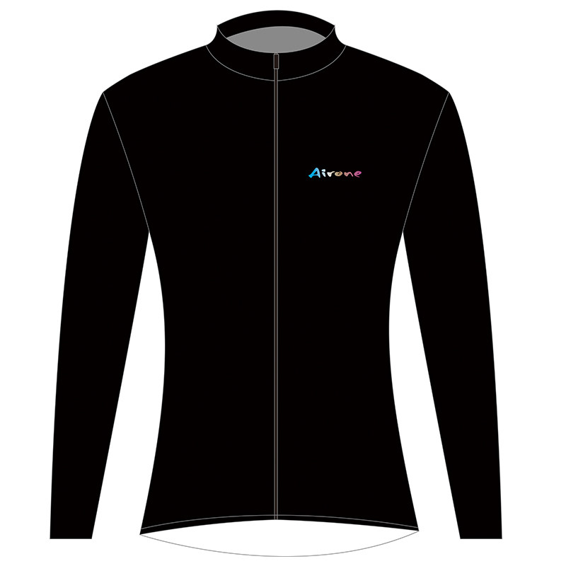 「秋季新品-欢骑」薄绒秋冬长袖公路骑行服男女款弹力保暖竞赛版