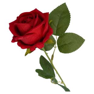 新款红玫瑰花仿真花干花束拍照直播情人节客厅餐桌花摆设装饰假花