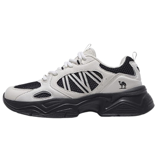 骆驼轻扬运动鞋女款2025新款女鞋透气轻便休闲鞋增高复古老爹鞋