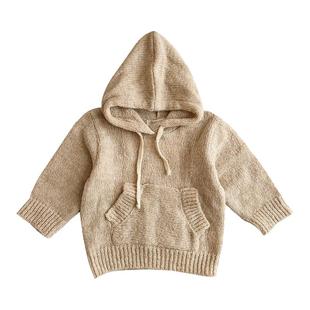 3件5折 Little现货西班牙PequenoTOCON FW25儿童针织连帽卫衣裤子