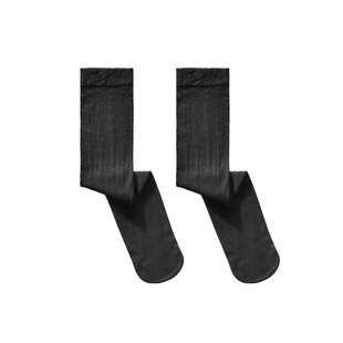 3双49岩也男士性感长筒黑丝袜薄款商务条纹透视高筒小腿袜轻UNMAD