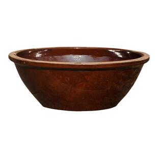 土陶盆盆粗陶大盆子花盆莲花盆手工水景缸陶缸面盆晒酱复古