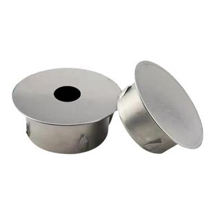 不锈钢50PVC内堵盖75管堵头110管密封盖装饰盖下水道堵塞盖封口盖